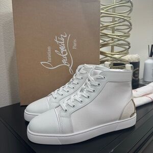 Christian Louboutin Fun Louis Junior High-Top White